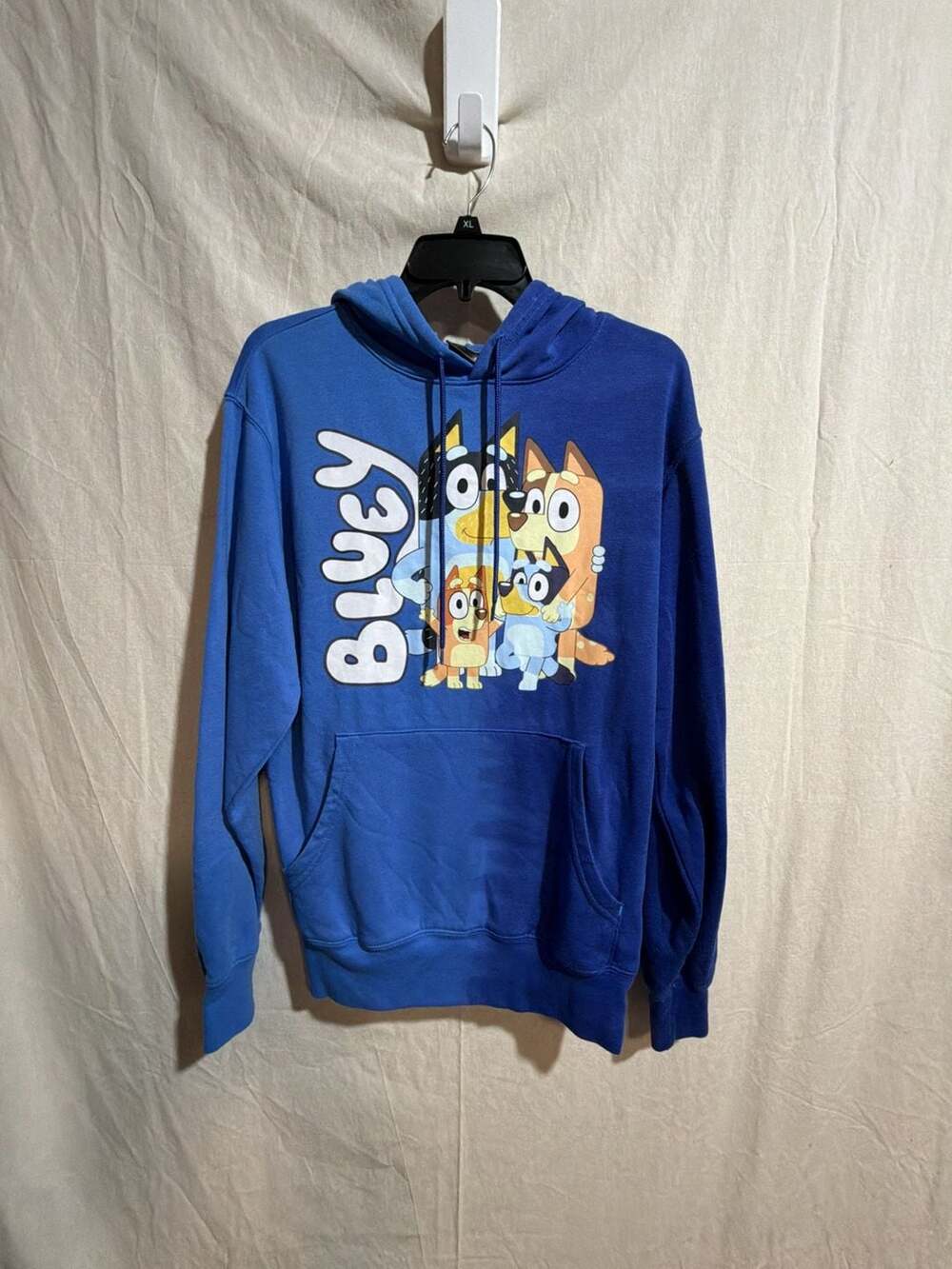 Bluey Men's and Big Men's Dip Dye Graphic Hoodie Sweatshirt